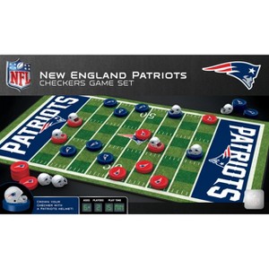 MasterPieces Officially licensed NFL New England Patriots Checkers Board Game for Families and Kids ages 6 and Up - 1 of 4