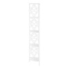 Sapphtopaz Modern 4-Tier Corner Bookshelf with Wood Shelves Space-Saving Book Shelf with Metal Frame Corner Shelf for Living Room - 3 of 4