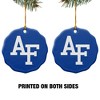 U.S. Air Force Academy Primary Logo Porcelain Scalloped Holiday Christmas Tree Ornament  2.8" (7.1 cm) - 2 of 4