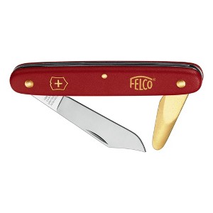FELCO 3.91 10, All Purpose Budding Knife, Single Blade Stainless Steel with Bronze Bark Lifter, Swiss Made - 1 of 1