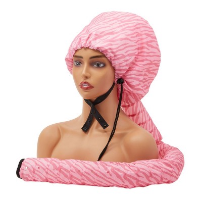 Glamlily Zebra Hair Dryer Hooded Bonnet with Hose (9 x 10 x 40 In)