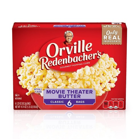 Orville Redenbacher's Movie Theater Butter Popcorn - 19.74oz / 6ct : Target