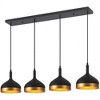 Artcraft Lighting Dash 4 - Light Island Pendant Light in  Black/Gold - 3 of 4