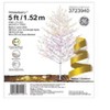 GE 5-ft Winterberry White Artificial Branch Christmas Tree with Multicolor LED Lights - 4 of 4