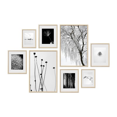 Haus and Hues Newport Gallery Wall Frame Set with Real Glass and Mat