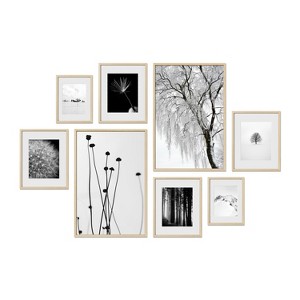 Haus and Hues Newport Gallery Wall Frame Set with Real Glass and Mat - 1 of 4