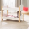 Roba Doll: Scarlett Bunk Bed Set W/ Blankets & Pillows, Crown & White - 4 of 4