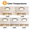 DAKAFUL Slim Design Flush Mount LED Ceiling Light,6-Pack&5 Color Options 3520LM,Waterproof Ceiling Light Fixture for Kitchen/Bedroom/ Hallway(Black) - 4 of 4