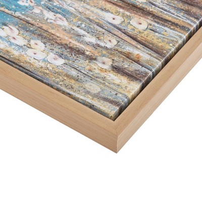 Blue Seascape Nature Vistas Framed Canvas Set of Four