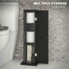 Resenkos Bathroom Cabinet, Narrow Storage Unit, Floor Cabinet for Bathroom, Living Room, Entryway, Black - 2 of 4