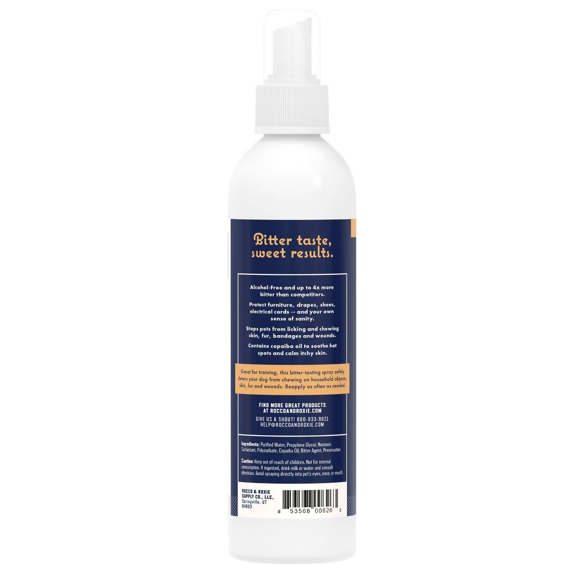 Rocco & Roxie Dog Bitter Spray Deterrent Anti Chew Repellent - 8oz - thumbnail 2