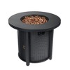 VYNXARIA 30inch Propane Round Fire Table 40000BTU Propane Fire Pit Table - 2 of 4
