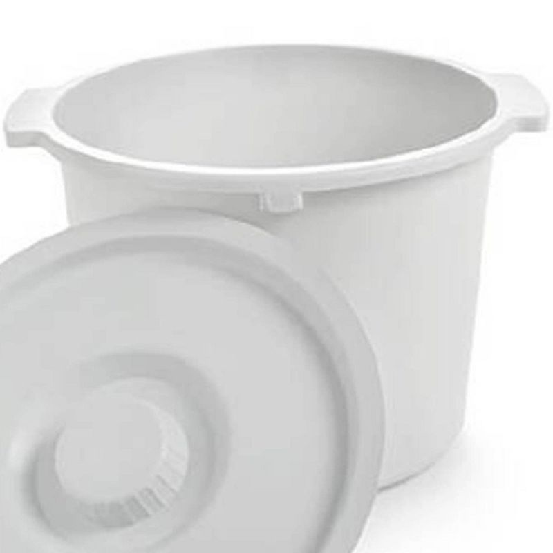 Invacare Replacement Commode Bucket with Lid, 12 Quart Pail, 1 Count, 3 of 4
