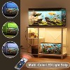 ELJGET 20/40/55 Gallon Fish Tank Stand with Power Outlet & LED Light, Metal Aquarium Stand with 3 Tier Adjustable Storage Shelves, 30.7"*13.8" - 3 of 4