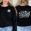 Simply Sage Market Women's Graphic Sweatshirt Retro Let It Snow Front and Back - 2 of 4