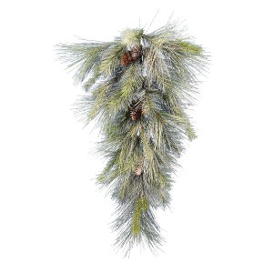 Vickerman 36" Frosted Myers Pine Artificial Christmas Teardrop, Unlit - 1 of 1
