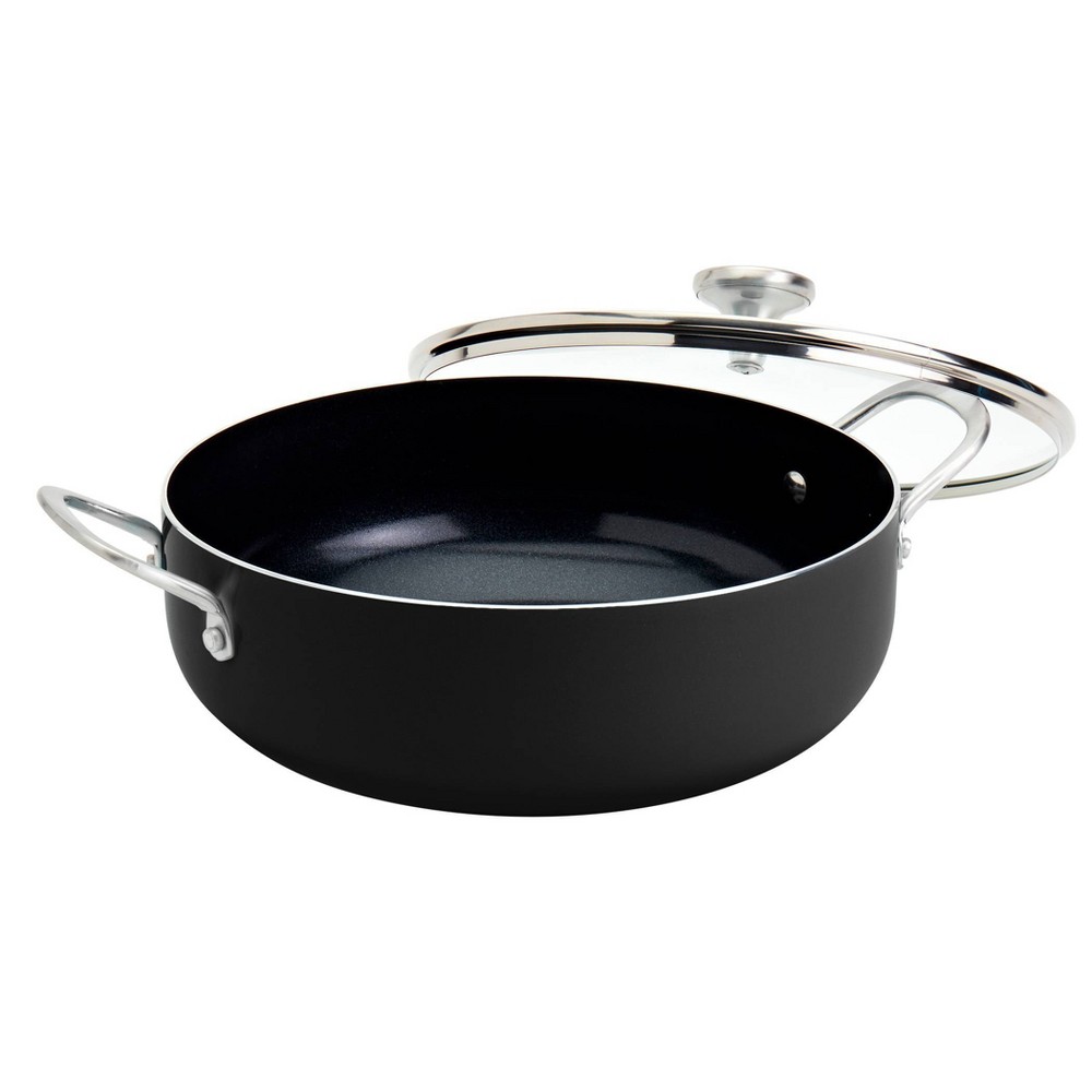 Infuse 6qt Nonstick Aluminum Caldero Black