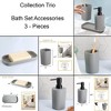 Evideco French Home Goods 3 pc Bathroom Accessory Set - 3 of 4