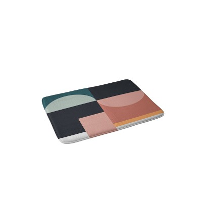 The Old Art Studio Abstract Geometric Memory Foam Bath Mat - Deny Designs