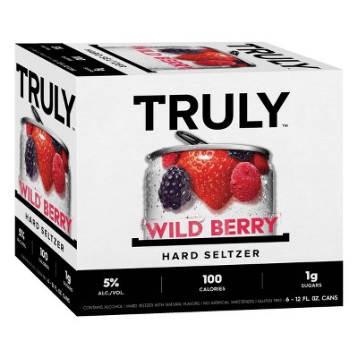 Truly Wild Berry Hard Seltzer - 6pk/12 fl oz Slim Cans