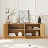 64'' Modern Sideboard Storage Cabinet with Drawers & Doors for Dining Room Entryway TV Console Use-Cuddlewood - 2 of 4