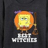 Women's - SpongeBob SquarePants - Best Witches Lightweight French Terry Wide Neck Long Sleeve Shirt - 2 of 4
