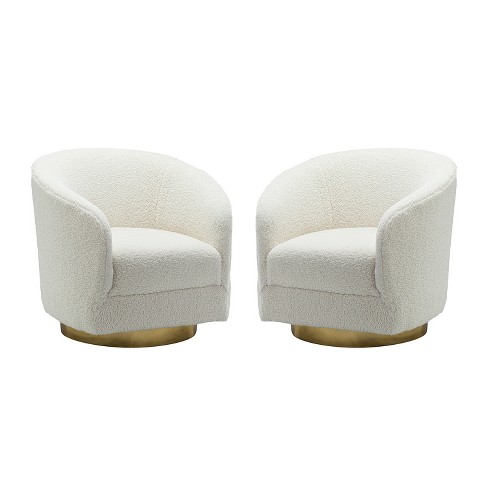 Swivel accent chair outlet set of 2