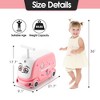 TopComfy Baby Walker, Stable Base and Playful Design for Indoor Learning or Exploration, Safe Activity Center for Baby, Pink,21.7”*9.1”*17.7" - 2 of 4
