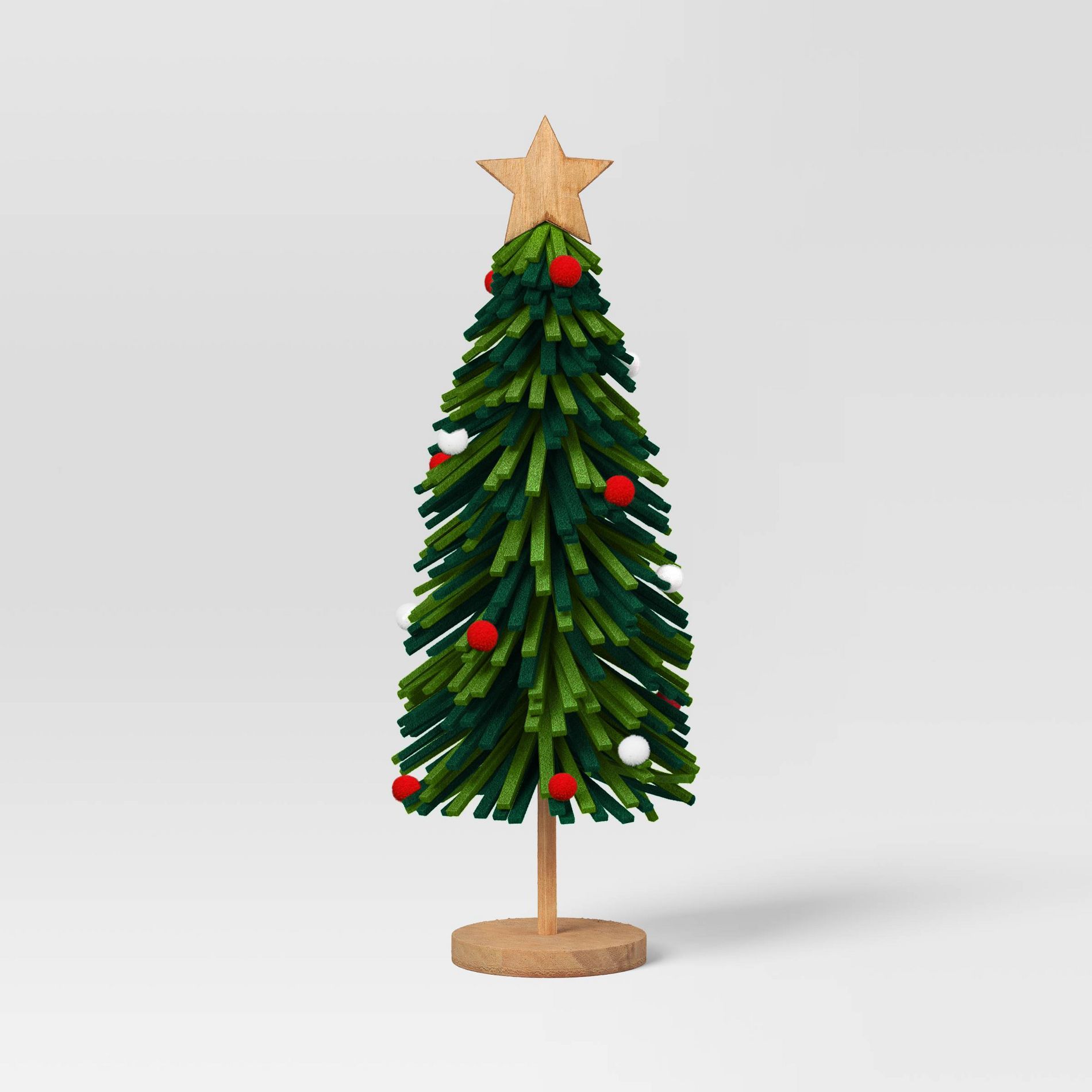 14.75" Christmas Fabric Tree Decor Green - Wondershop™