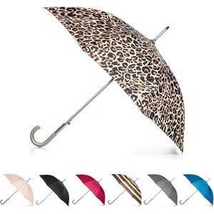 totes Large Eco Auto-Open Stick Umbrella with a Classic J Hook Curved Handle - 1 of 3