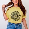 Simply Sage Market Sunflower Garment Dyed Tee - 3 of 4