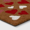 1'6"x2'6" Valentine's Day All Over Hearts Coir Doormat Pink/Red/White - Threshold™ - 3 of 4