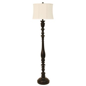 Nadia Sculpted Floor Lamp Black (Lamp Only) - Decor Therapy