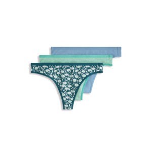 Jockey Women's Organic Cotton Stretch Logo Thong - 3 Pack - 1 of 4
