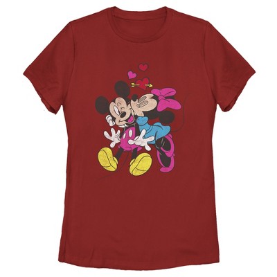 Women's Mickey & Friends Valentine's Day Minnie Mouse Smooch T-Shirt