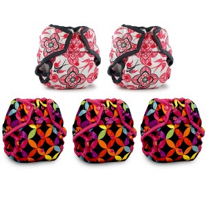 Kanga Care Rumparooz Reusable Cloth Diaper Covers One Size for Fitted Diapers and Prefolds with Leg Double Gusset (5pk) - 1 of 4