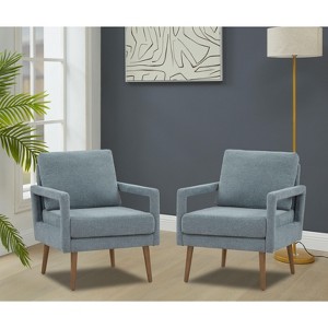 CAVINAS Accent Chair Modern Mid Century Armchair Comfy Chair with Armrest and Soft Cushion for Home, Office - 1 of 4