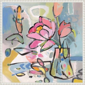 Amanti Art 22"x22" Flowers Picked From The Garden II by Vas Athas Framed Canvas Wall Art Print: Modern Style, Lithograph Medium - 1 of 4