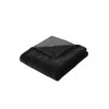 Royal Velvet 60"x70" Luxe Faux Rabbit Fur Throw in Gift Box Black - 3 of 4