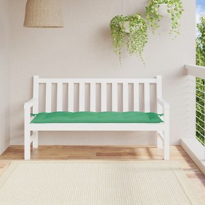 vidaXL Garden Bench Cushion Green 59.1"x19.7"x2.8" Oxford Fabric - 1 of 4