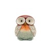 Terra Cotta Owl Figurine with Glazed Accents (Set of 4) - 4 of 4