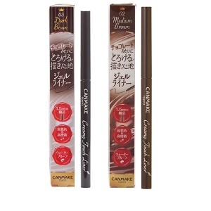 Canmake Creamy Touch Liner, #03 Dark Brown & #02 Medium Brown