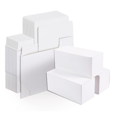 20 White Gift Boxes Rectangle Paper Container for Party Wedding Favor 9x4.5x4.5