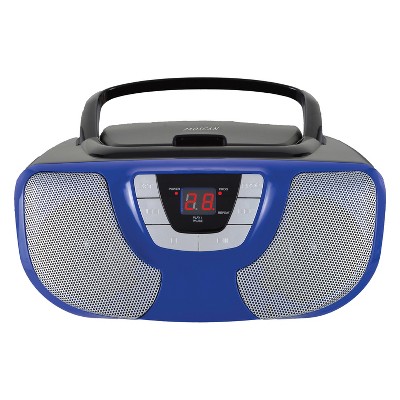 Proscan Portable CD Radio Boombox, Blue, PRCD243M 