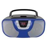 Proscan 2.4-Watt-RMS Portable CD Boom Box with AM/FM Radio (Blue)