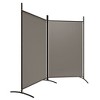vidaXL 2-Panel Room Divider in Anthracite - Fabric and Iron Partition for Space Management and Decor - 4 of 4
