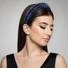 Unique Bargains Women's Bling Rhinestone Padded Hairband Faux Crystal Hair Accessories 1.18 Inch Wide 1 Pc - 2 of 4