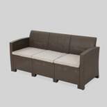 St. Paul Wicker Outdoor Patio Sofa - Christopher Knight Home
