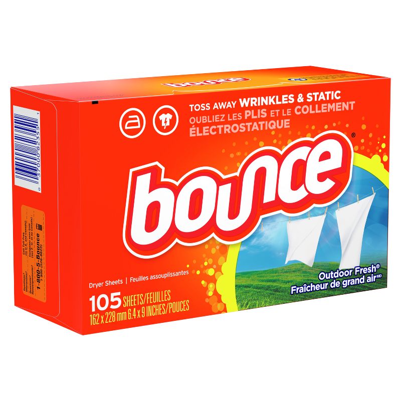 Bounce Outdoor Fresh Fabric Softener Dryer Sheets, 3 of 19
