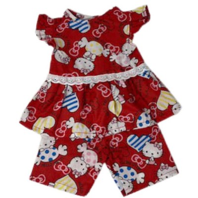 Doll Clothes Superstore Red Kind And Pretty Pajamas Compatible With 15 ...